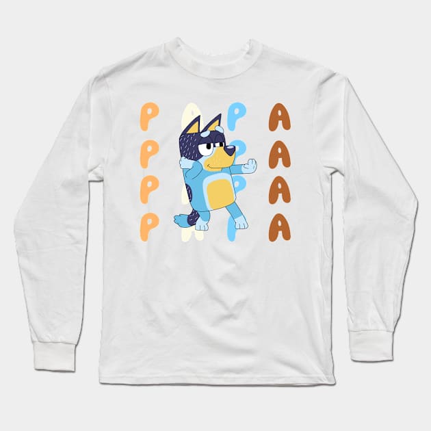 Papa Heeler Long Sleeve T-Shirt by Coach Alainne Designs